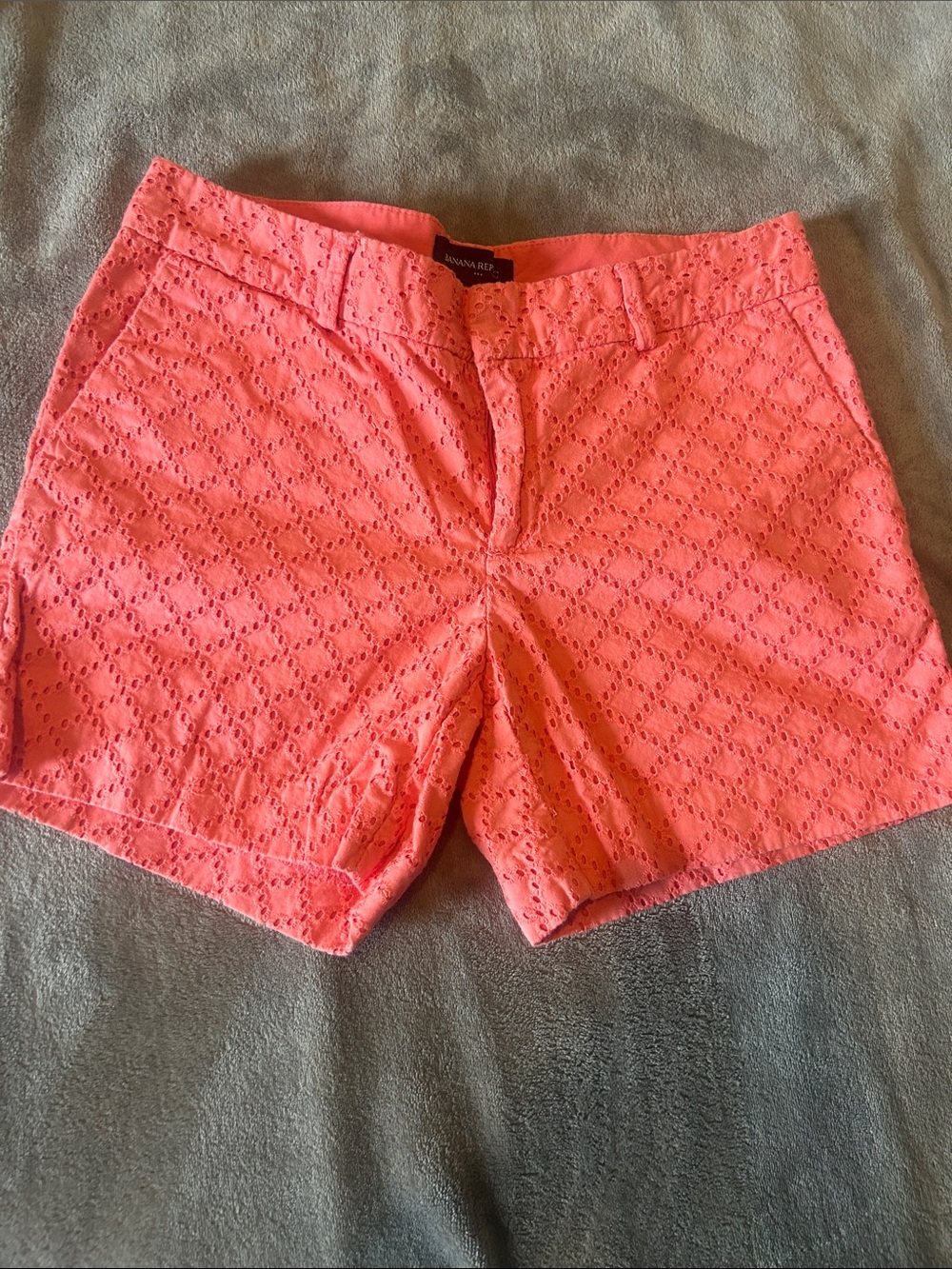 Banana Republic | Petite Coral Eyelet Shorts